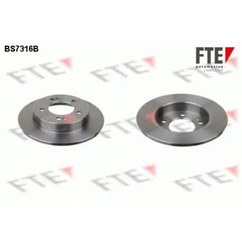 Jeu de 2 disques de frein arrière FTE BS7316B