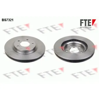 Jeu de 2 disques de frein avant FTE BS7321