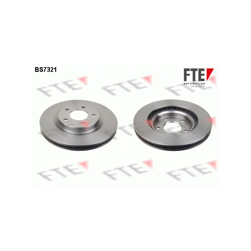 Jeu de 2 disques de frein avant FTE BS7321