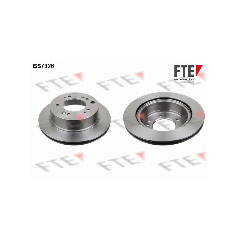 Jeu de 2 disques de frein arrière FTE BS7326