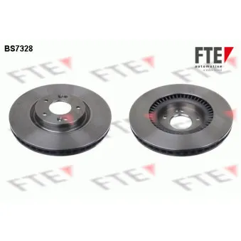 Jeu de 2 disques de frein avant FTE BS7328