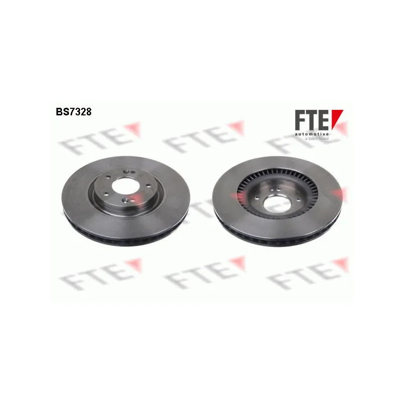 Jeu de 2 disques de frein avant FTE BS7328