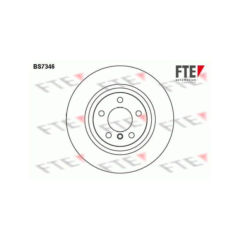 Jeu de 2 disques de frein arrière FTE BS7346