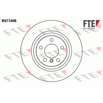 Jeu de 2 disques de frein arrière FTE BS7346B