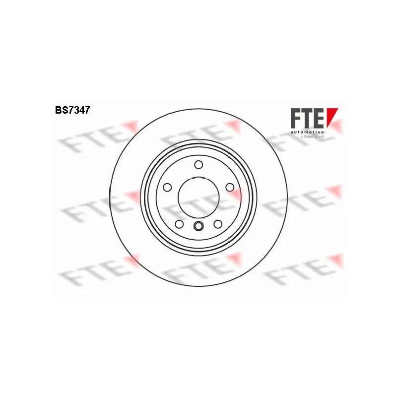 Jeu de 2 disques de frein arrière FTE BS7347