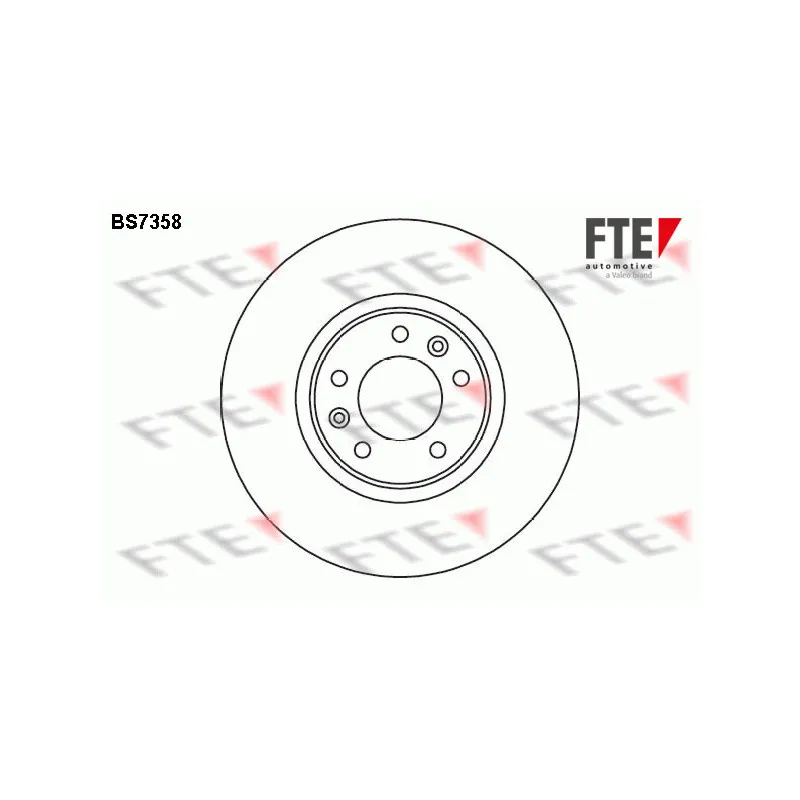Jeu de 2 disques de frein arrière FTE BS7358