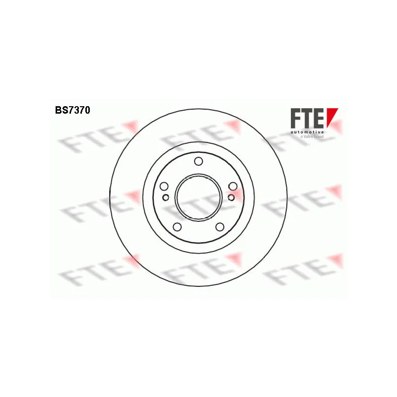 Jeu de 2 disques de frein avant FTE BS7370