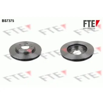 Jeu de 2 disques de frein avant FTE BS7375