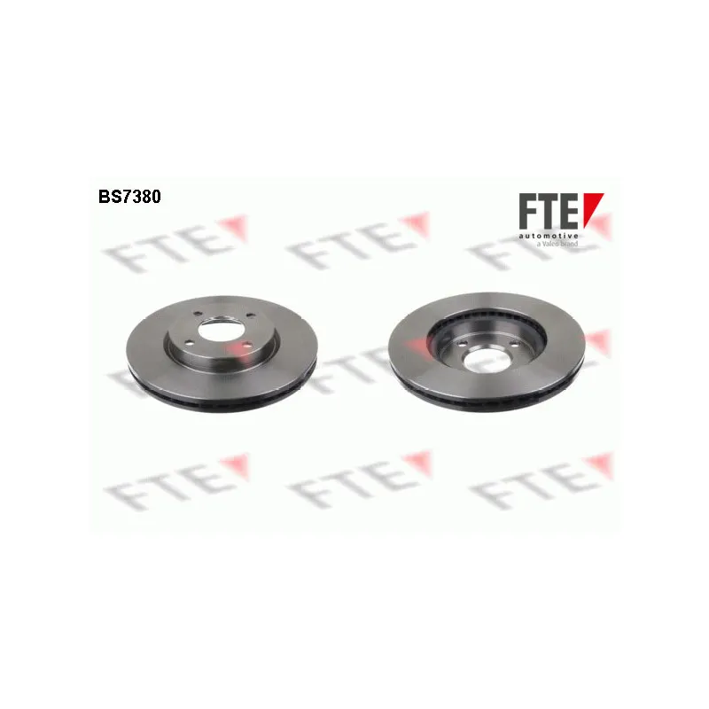 Jeu de 2 disques de frein avant FTE BS7380