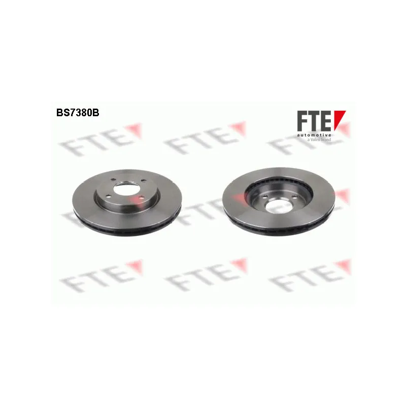 Jeu de 2 disques de frein avant FTE BS7380B