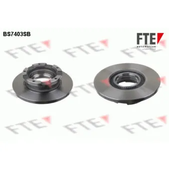 Jeu de 2 disques de frein arrière FTE BS7403SB