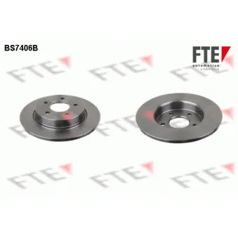 Jeu de 2 disques de frein arrière FTE BS7406B