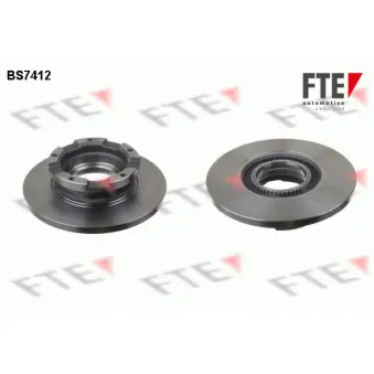 Jeu de 2 disques de frein arrière FTE BS7412