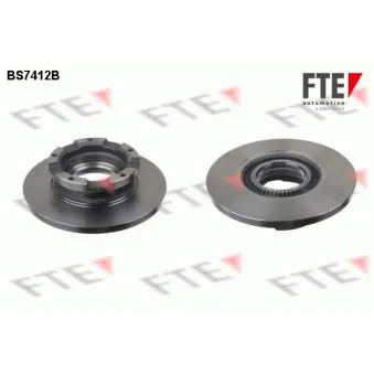 Jeu de 2 disques de frein arrière FTE BS7412B