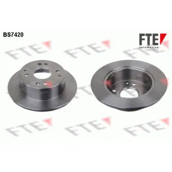Jeu de 2 disques de frein arrière FTE BS7420