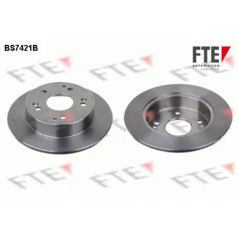 Jeu de 2 disques de frein arrière FTE