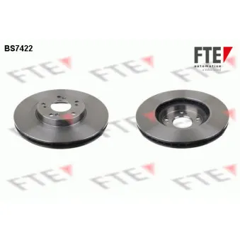 Jeu de 2 disques de frein avant FTE BS7422