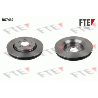 Jeu de 2 disques de frein avant FTE BS7432