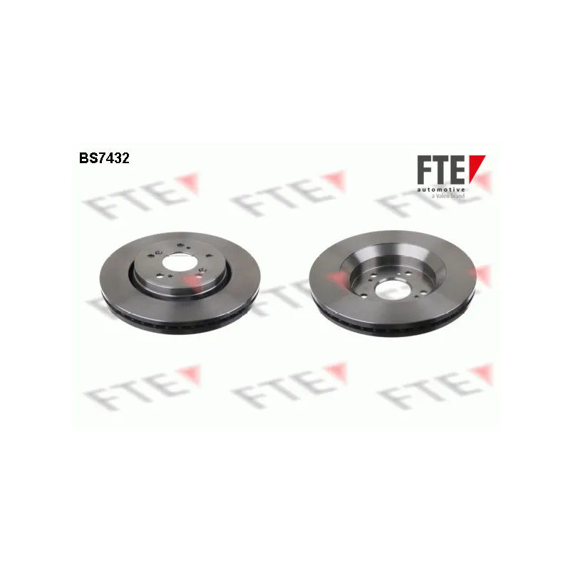 Jeu de 2 disques de frein avant FTE BS7432