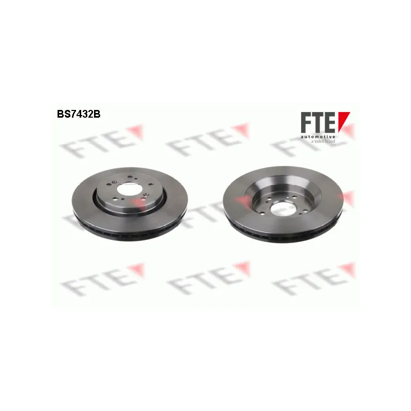 Jeu de 2 disques de frein avant FTE BS7432B