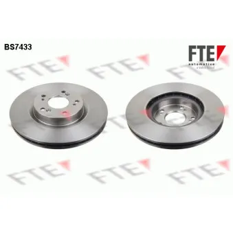 Jeu de 2 disques de frein avant FTE BS7433