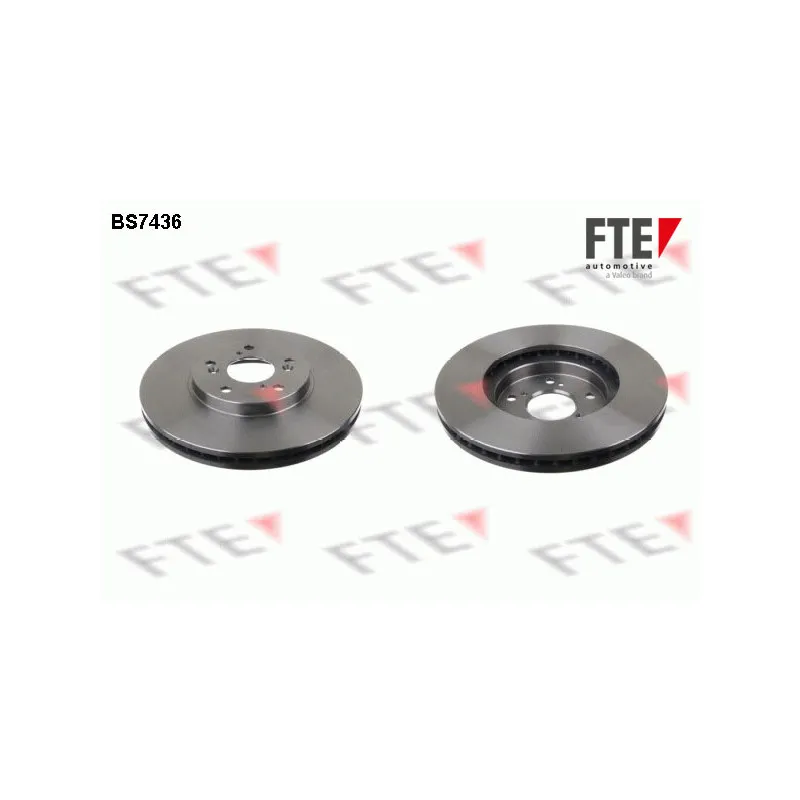 Jeu de 2 disques de frein avant FTE BS7436