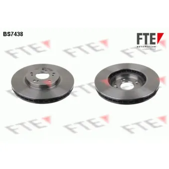 Jeu de 2 disques de frein avant FTE BS7438