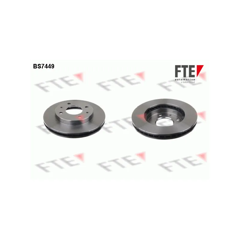 Jeu de 2 disques de frein avant FTE BS7449