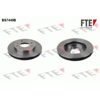 Jeu de 2 disques de frein avant FTE BS7449B