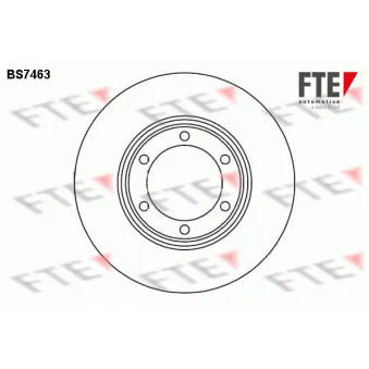 Jeu de 2 disques de frein avant FTE BS7463