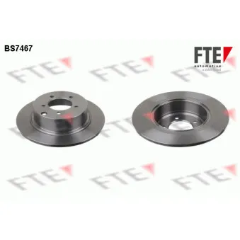 Jeu de 2 disques de frein arrière FTE BS7467