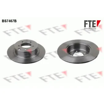 Jeu de 2 disques de frein arrière FTE BS7467B