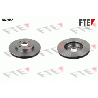 Jeu de 2 disques de frein avant FTE BS7483
