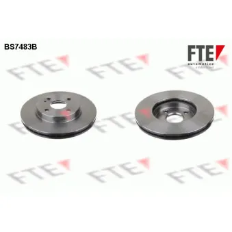 Jeu de 2 disques de frein avant FTE BS7483B