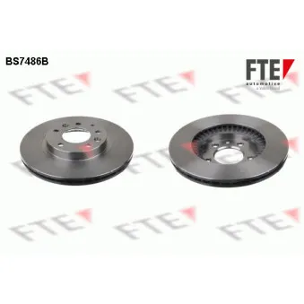 Jeu de 2 disques de frein avant FTE