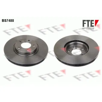 Jeu de 2 disques de frein avant FTE