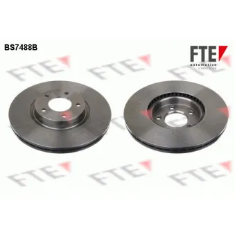 Jeu de 2 disques de frein avant FTE