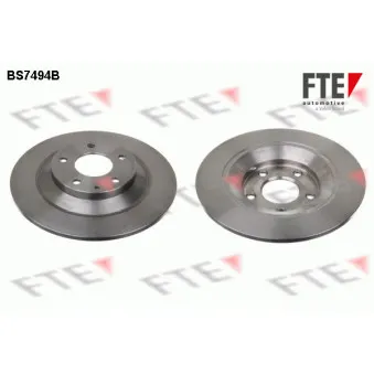 Jeu de 2 disques de frein arrière FTE BS7494B