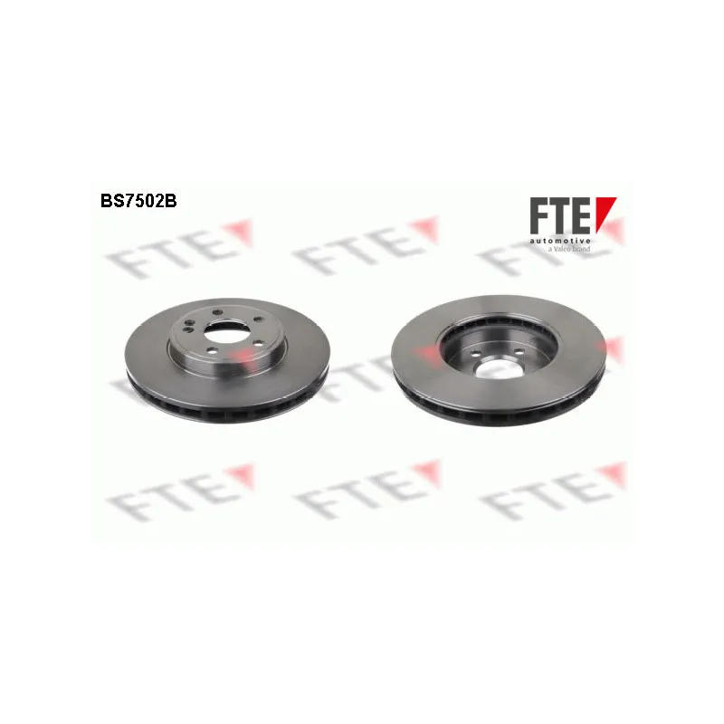 Jeu de 2 disques de frein avant FTE BS7502B