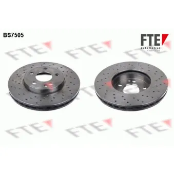Jeu de 2 disques de frein avant FTE BS7505