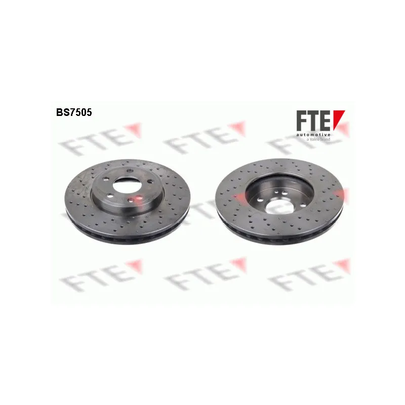Jeu de 2 disques de frein avant FTE BS7505