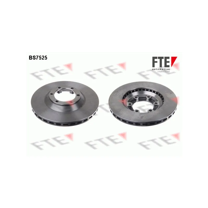 Jeu de 2 disques de frein avant FTE BS7525