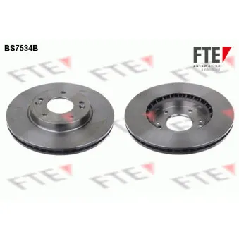 Jeu de 2 disques de frein avant FTE BS7534B