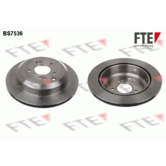 Jeu de 2 disques de frein arrière FTE BS7536