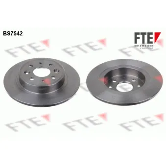 Jeu de 2 disques de frein arrière FTE BS7542