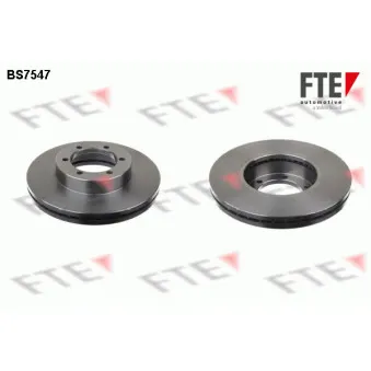 Jeu de 2 disques de frein avant FTE BS7547