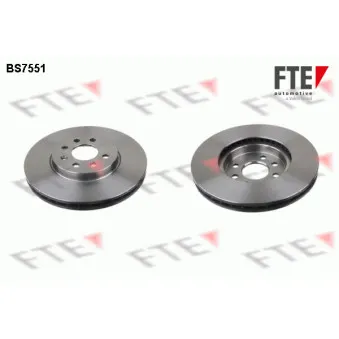 Jeu de 2 disques de frein avant FTE BS7551