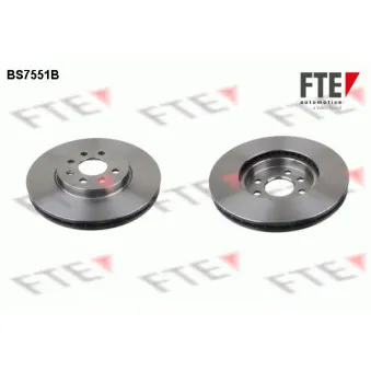 Jeu de 2 disques de frein avant FTE BS7551B