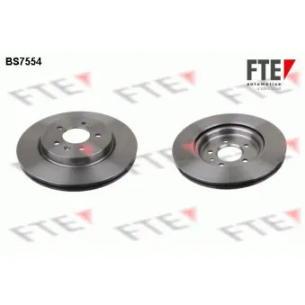 Jeu de 2 disques de frein arrière FTE BS7554