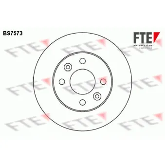 Jeu de 2 disques de frein avant FTE BS7573